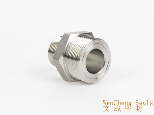Stainless Steel Straight Double Outer  Threads Connector